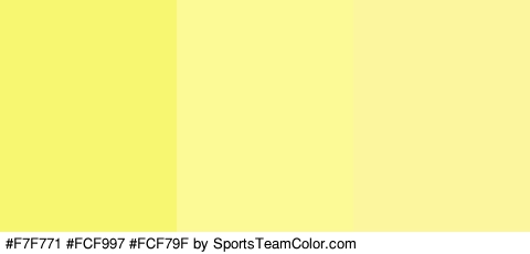 #F7F771 #FCF997 #FCF79F Colors