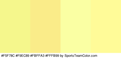 #F5F78C #F9EC89 #FBFFA3 #FFFB99 Colors