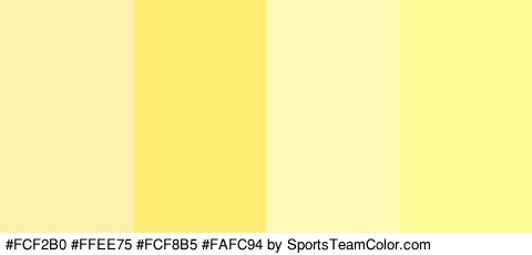 #FCF2B0 #FFEE75 #FCF8B5 #FAFC94 Colors