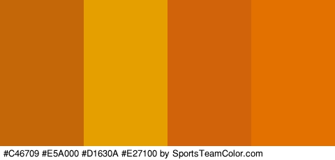 #C46709 #E5A000 #D1630A #E27100 Colors