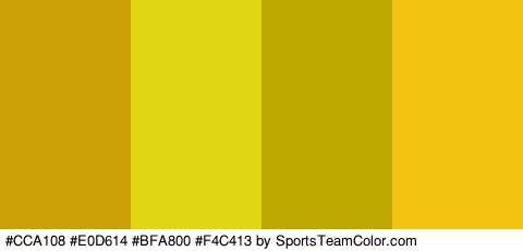 #CCA108 #E0D614 #BFA800 #F4C413 Colors