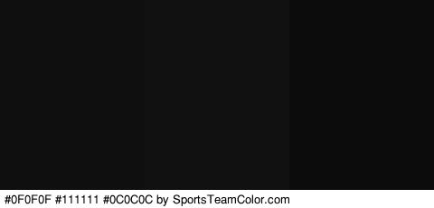 #0F0F0F #111111 #0C0C0C Colors