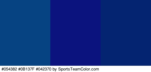 #054382 #0B137F #042370 Colors