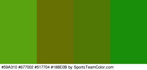 #59A310 #677002 #517704 #188E0B Colors