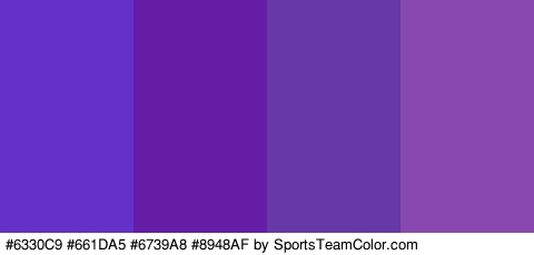 #6330C9 #661DA5 #6739A8 #8948AF Colors