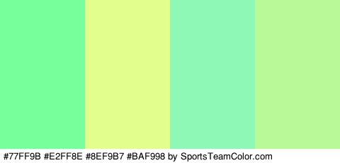 #77FF9B #E2FF8E #8EF9B7 #BAF998 Colors