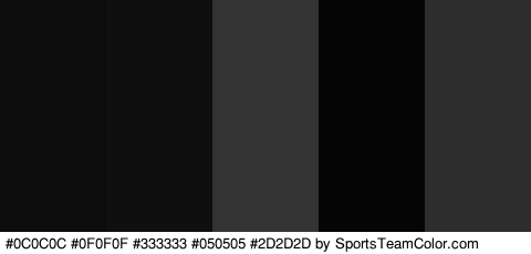 #0C0C0C #0F0F0F #333333 #050505 #2D2D2D Colors