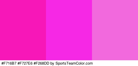 #F716B7 #F727E6 #F268DD Colors