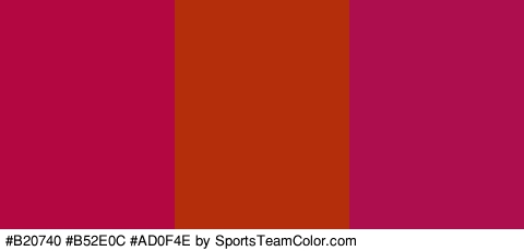 #B20740 #B52E0C #AD0F4E Colors