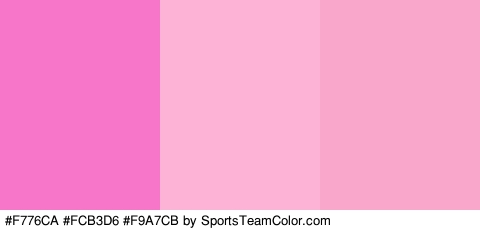 #F776CA #FCB3D6 #F9A7CB Colors