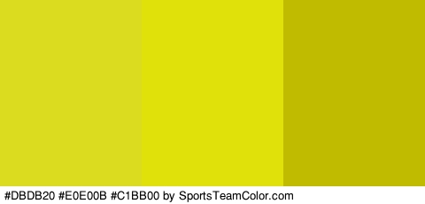 #DBDB20 #E0E00B #C1BB00 Colors