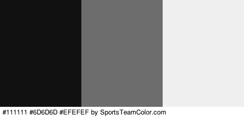 #111111 #6D6D6D #EFEFEF Colors