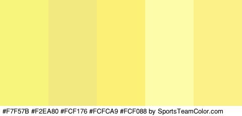 #F7F57B #F2EA80 #FCF176 #FCFCA9 #FCF088 Colors