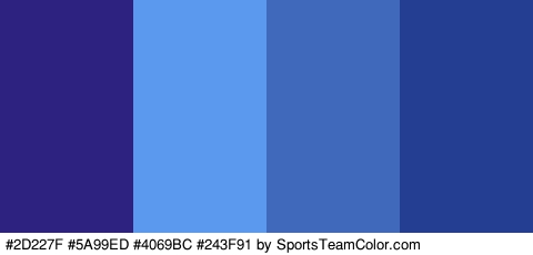 #2D227F #5A99ED #4069BC #243F91 Colors