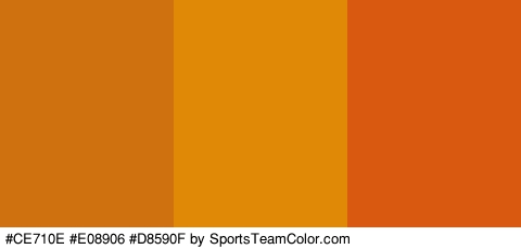 #CE710E #E08906 #D8590F Colors