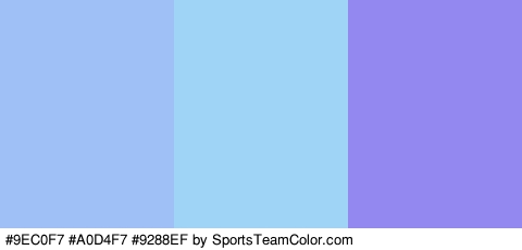 #9EC0F7 #A0D4F7 #9288EF Colors