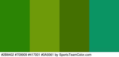 #2B8402 #709909 #417001 #0A9361 Colors