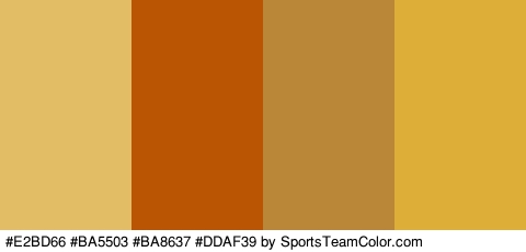 #E2BD66 #BA5503 #BA8637 #DDAF39 Colors