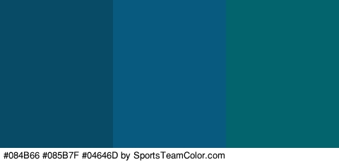 #084B66 #085B7F #04646D Colors