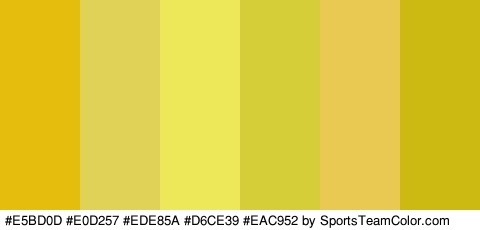 #E5BD0D #E0D257 #EDE85A #D6CE39 #EAC952 #CCB912 Colors