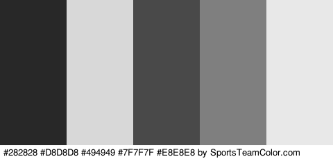 #282828 #D8D8D8 #494949 #7F7F7F #E8E8E8 Colors