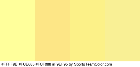 #FFFF9B #FCE685 #FCF088 #F9EF95 Colors