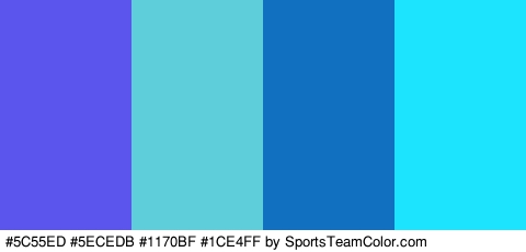 #5C55ED #5ECEDB #1170BF #1CE4FF Colors