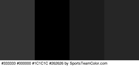 #333333 #000000 #1C1C1C #262626 Colors