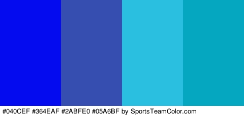 #040CEF #364EAF #2ABFE0 #05A6BF Colors