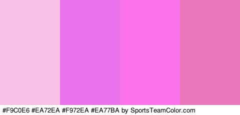 #F9C0E6 #EA72EA #F972EA #EA77BA Colors