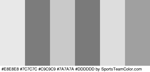 #E8E8E8 #7C7C7C #C9C9C9 #7A7A7A #DDDDDD #A0A0A0 Colors