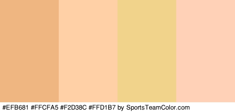 #EFB681 #FFCFA5 #F2D38C #FFD1B7 Colors