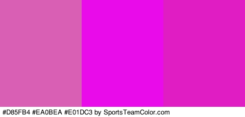 #D85FB4 #EA0BEA #E01DC3 Colors