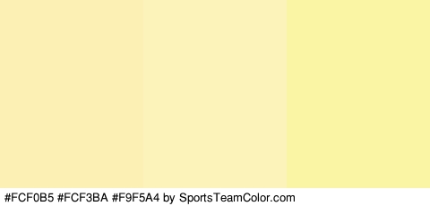 #FCF0B5 #FCF3BA #F9F5A4 Colors