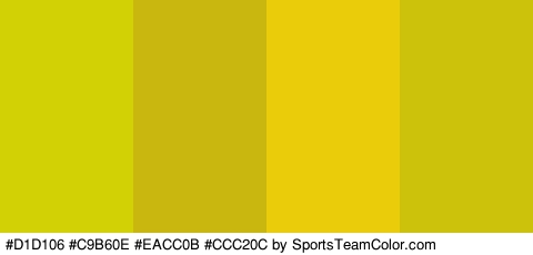 #D1D106 #C9B60E #EACC0B #CCC20C Colors