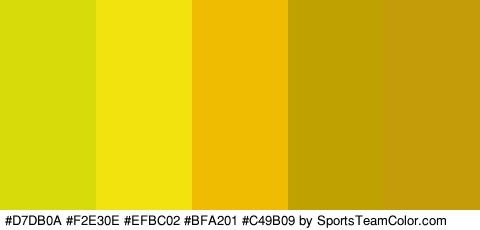 #D7DB0A #F2E30E #EFBC02 #BFA201 #C49B09 Colors