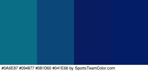 #0A6E87 #094877 #081D60 #041E66 Colors