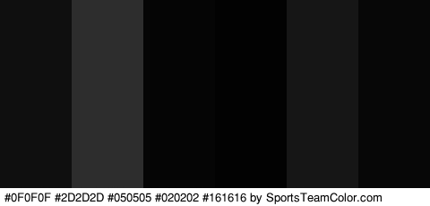 #0F0F0F #2D2D2D #050505 #020202 #161616 #070707 Colors