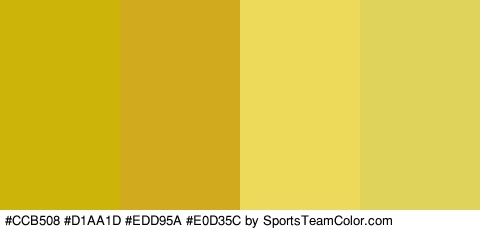 #CCB508 #D1AA1D #EDD95A #E0D35C Colors