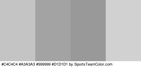 #C4C4C4 #A3A3A3 #999999 #D1D1D1 Colors