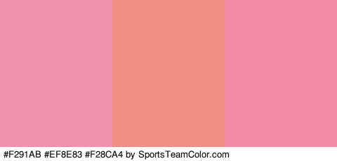 #F291AB #EF8E83 #F28CA4 Colors