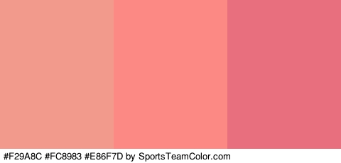 #F29A8C #FC8983 #E86F7D Colors