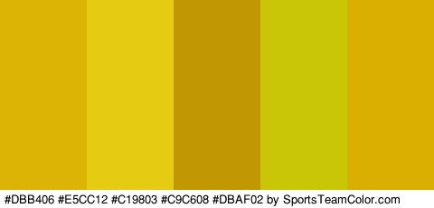 #DBB406 #E5CC12 #C19803 #C9C608 #DBAF02 Colors