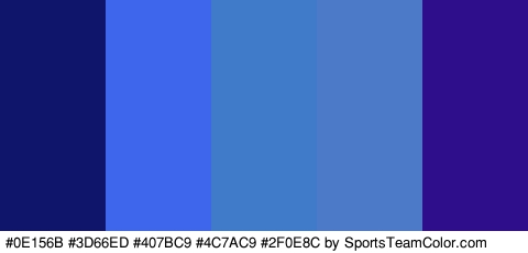 #0E156B #3D66ED #407BC9 #4C7AC9 #2F0E8C Colors