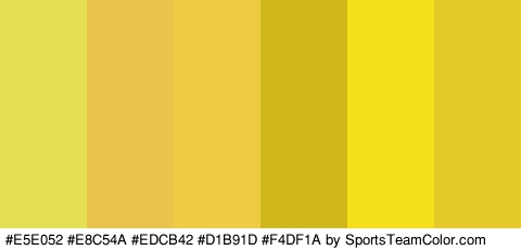 #E5E052 #E8C54A #EDCB42 #D1B91D #F4DF1A #E5C929 Colors