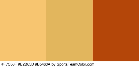 #F7C56F #E2B65D #B5460A Colors