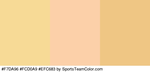 #F7DA96 #FCD0A9 #EFC683 Colors