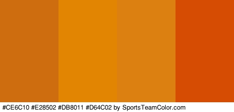 #CE6C10 #E28502 #DB8011 #D64C02 Colors