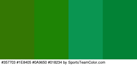 #357703 #1E8405 #0A9650 #018234 Colors