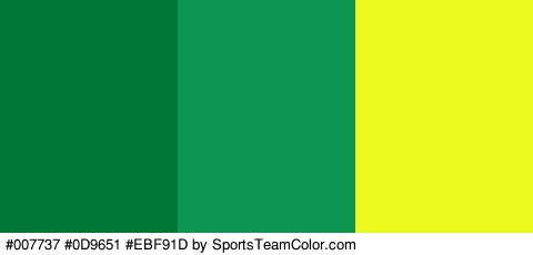 #007737 #0D9651 #EBF91D Colors